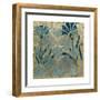 Stained Glass Indigo II-Megan Meagher-Framed Art Print