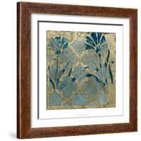 Stained Glass Indigo II-Megan Meagher-Framed Art Print