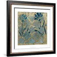 Stained Glass Indigo II-Megan Meagher-Framed Art Print