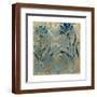 Stained Glass Indigo II-Megan Meagher-Framed Art Print