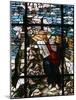 Stained Glass of Moses Holding the Tablets of the Law, Vienna, Austria, Europe-Godong-Mounted Photographic Print