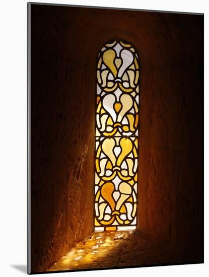 Stained Glass, Thoronet Abbey Church, Thoronet, Var, Provence, France, Europe-null-Mounted Photographic Print