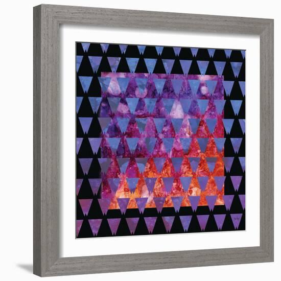 Stained Glass Triangles-Bee Sturgis-Framed Art Print