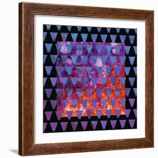 Stained Glass Triangles-Bee Sturgis-Framed Art Print