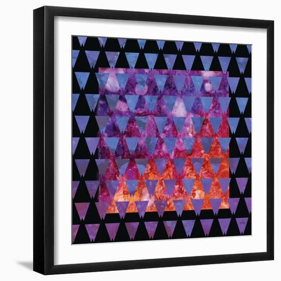 Stained Glass Triangles-Bee Sturgis-Framed Art Print