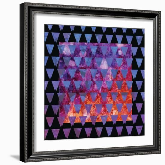 Stained Glass Triangles-Bee Sturgis-Framed Art Print