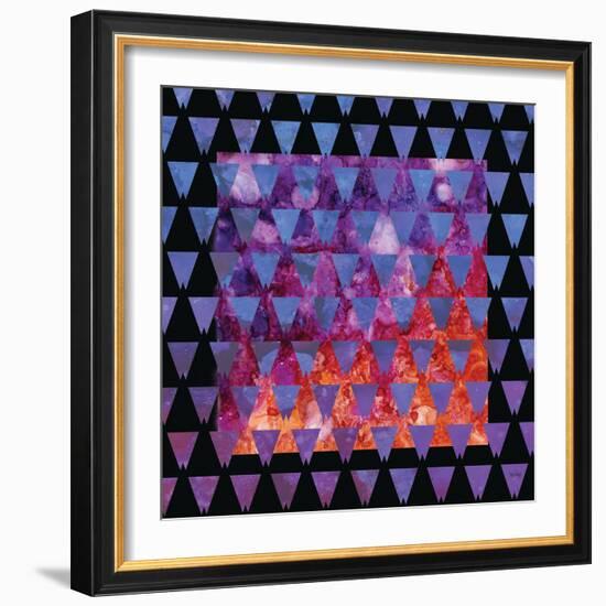 Stained Glass Triangles-Bee Sturgis-Framed Art Print