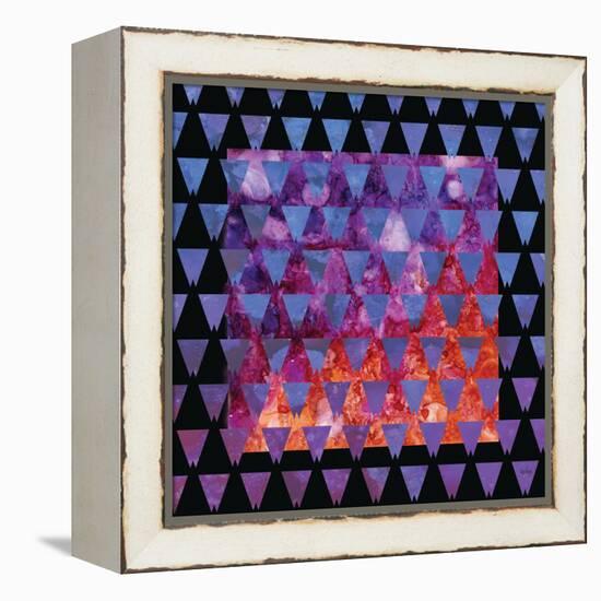 Stained Glass Triangles-Bee Sturgis-Framed Stretched Canvas