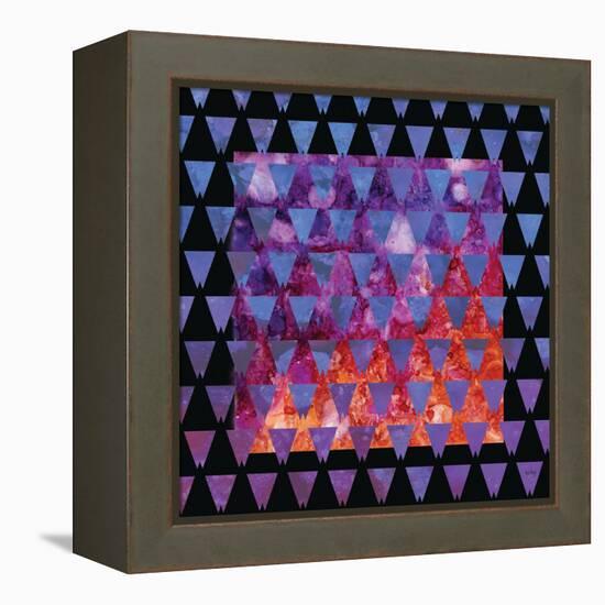 Stained Glass Triangles-Bee Sturgis-Framed Stretched Canvas