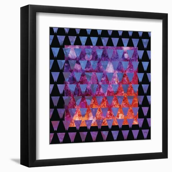 Stained Glass Triangles-Bee Sturgis-Framed Art Print