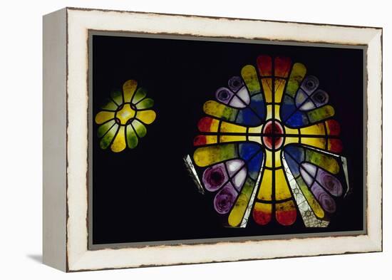 Stained Glass Window. 19th Century. Crypt of the Colonia Guell by Antonio Gaudi (1852-1926). Spain-Antonio Gaudi-Framed Premier Image Canvas