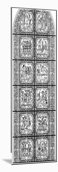 Stained Glass Window, Bourges Cathedral, Bourges, France, 13th Century-Hauger-Mounted Giclee Print