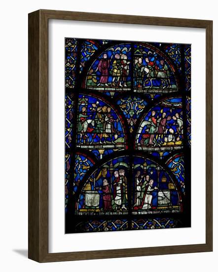 Stained Glass Window, Canterbury Cathedral, Canterbury, Kent-Ethel Davies-Framed Photographic Print