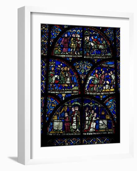 Stained Glass Window, Canterbury Cathedral, Canterbury, Kent-Ethel Davies-Framed Photographic Print