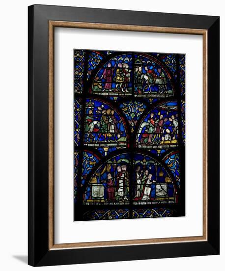 Stained Glass Window, Canterbury Cathedral, Canterbury, Kent-Ethel Davies-Framed Photographic Print