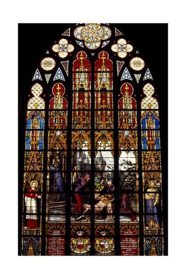 Stained Gl Window From Brabantine Gothic Style St Michael And Gudula Cathedral Belgium Giclee Print By Art Stained Gl Window From Brabantine Gothic Style St Michael And Gudula Cathedral Belgium Giclee Print By Art