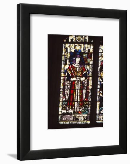 Stained glass window King Henry IV of England (1367-1413), Canterbury Cathedral, 20th century-CM Dixon-Framed Photographic Print