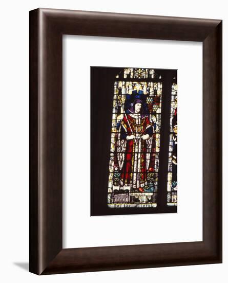 Stained glass window King Henry IV of England (1367-1413), Canterbury Cathedral, 20th century-CM Dixon-Framed Photographic Print