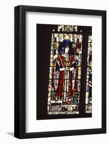 Stained glass window King Henry IV of England (1367-1413), Canterbury Cathedral, 20th century-CM Dixon-Framed Photographic Print