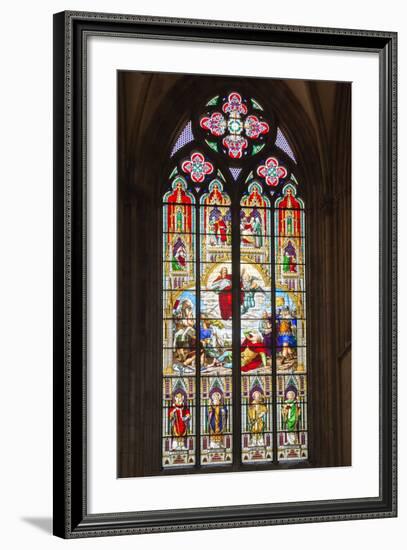 Stained-Glass Window-G and M Therin-Weise-Framed Photographic Print