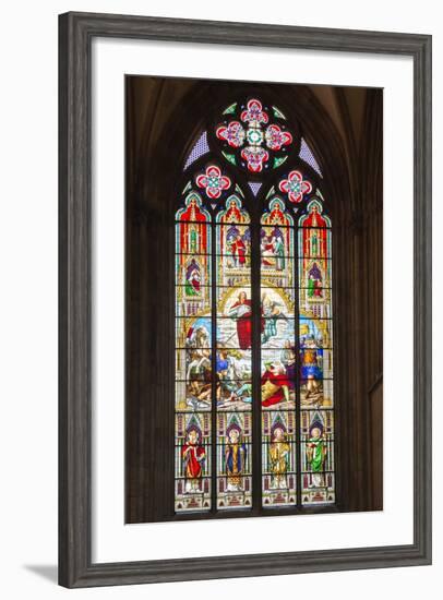 Stained-Glass Window-G and M Therin-Weise-Framed Photographic Print