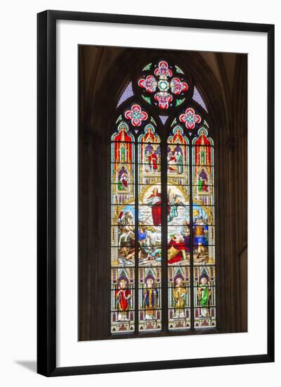 Stained-Glass Window-G and M Therin-Weise-Framed Photographic Print