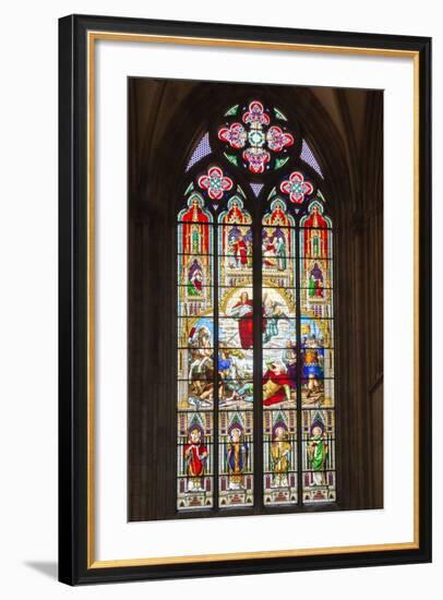 Stained-Glass Window-G and M Therin-Weise-Framed Photographic Print