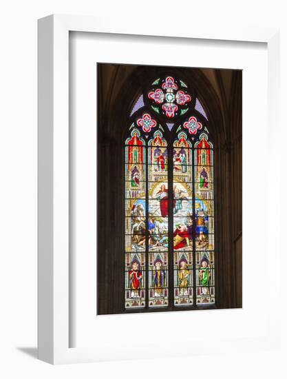 Stained-Glass Window-G and M Therin-Weise-Framed Photographic Print