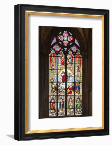 Stained-Glass Window-G and M Therin-Weise-Framed Photographic Print