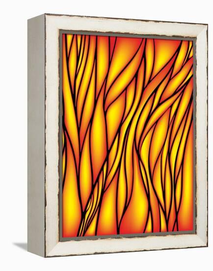 Stained Glass Window-epic44-Framed Stretched Canvas