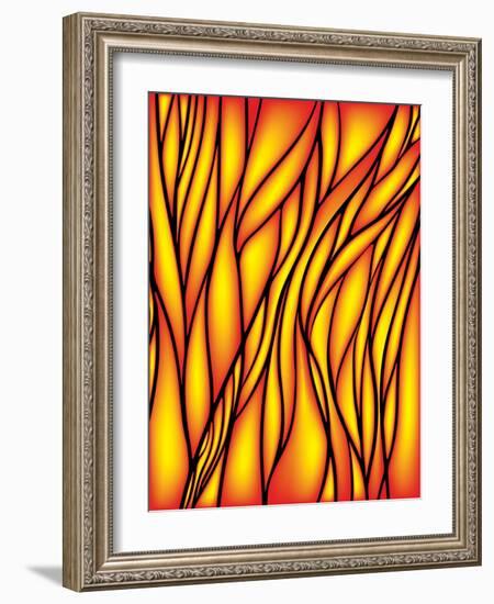 Stained Glass Window-epic44-Framed Art Print