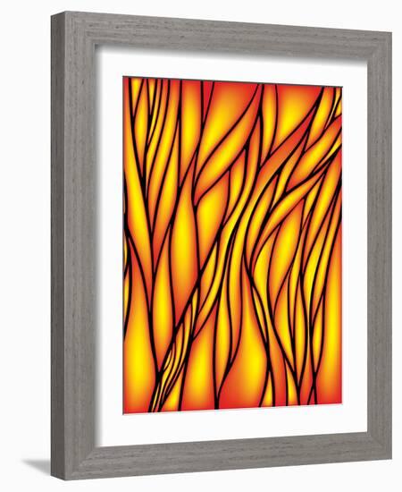 Stained Glass Window-epic44-Framed Art Print