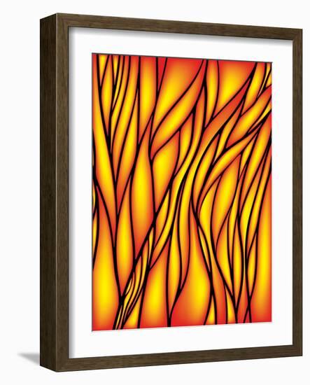 Stained Glass Window-epic44-Framed Art Print