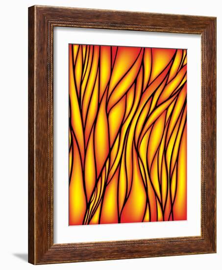 Stained Glass Window-epic44-Framed Art Print