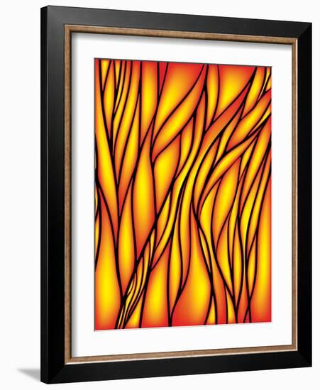 Stained Glass Window-epic44-Framed Art Print