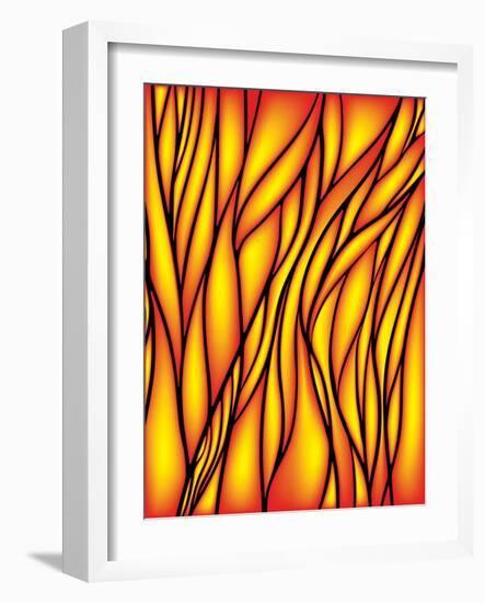 Stained Glass Window-epic44-Framed Art Print