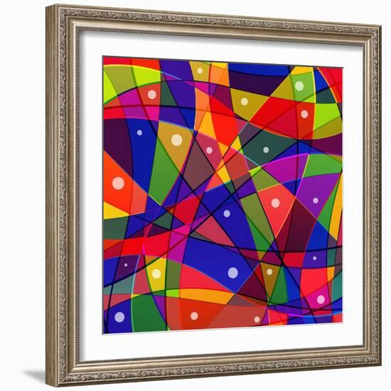 Stained-Glass Window-stekloduv-Framed Premium Giclee Print