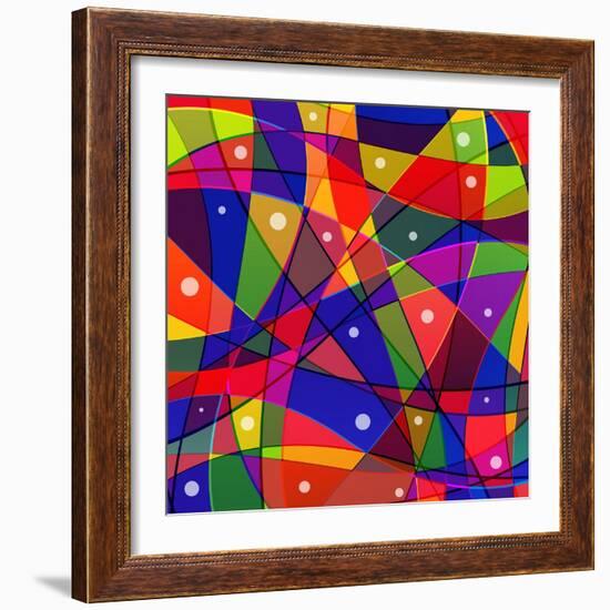 Stained-Glass Window-stekloduv-Framed Premium Giclee Print