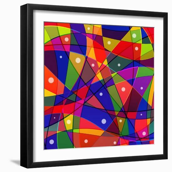 Stained-Glass Window-stekloduv-Framed Premium Giclee Print