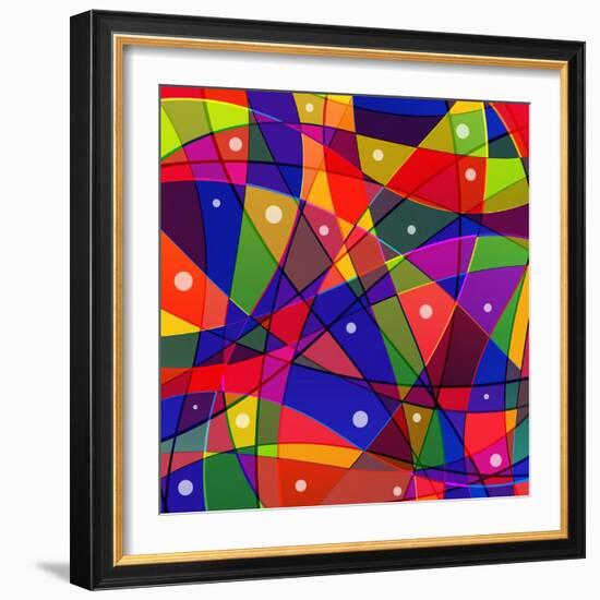 Stained-Glass Window-stekloduv-Framed Premium Giclee Print