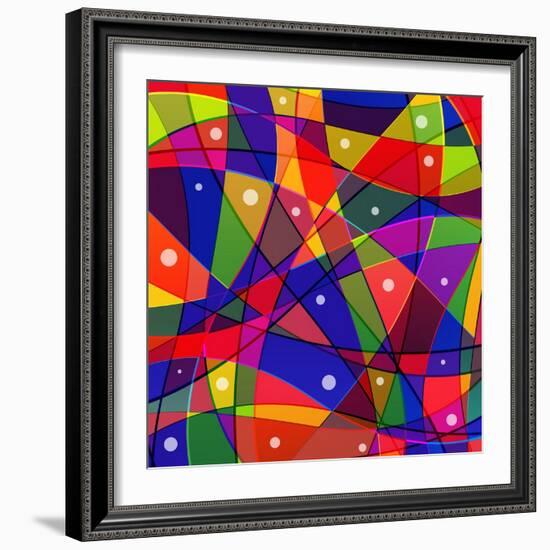 Stained-Glass Window-stekloduv-Framed Art Print