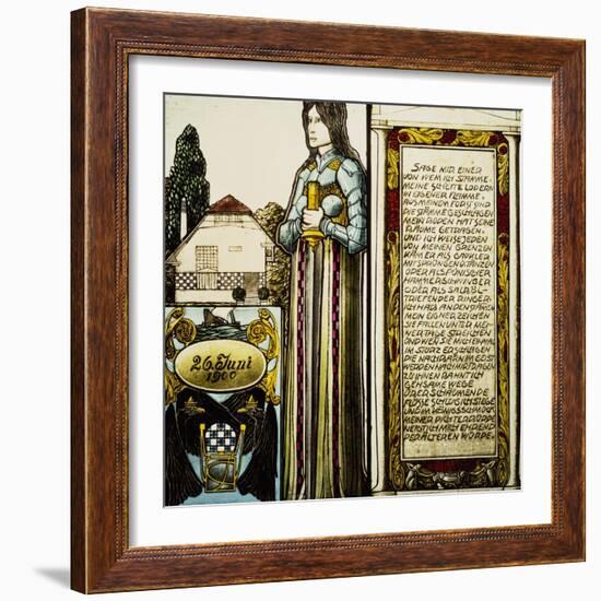 Stained-Glass Window-Joseph Maria Olbrich-Framed Giclee Print