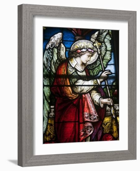 Stained Glass Windows By Harry Clarke, Diseart Institute of Education and Celtic Culture-null-Framed Photographic Print