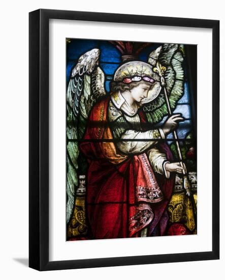 Stained Glass Windows By Harry Clarke, Diseart Institute of Education and Celtic Culture-null-Framed Photographic Print