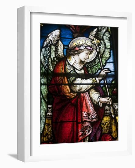 Stained Glass Windows By Harry Clarke, Diseart Institute of Education and Celtic Culture-null-Framed Photographic Print