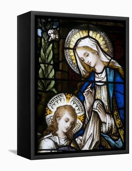 Stained Glass Windows By Harry Clarke, Diseart Institute of Education and Celtic Culture-null-Framed Premier Image Canvas