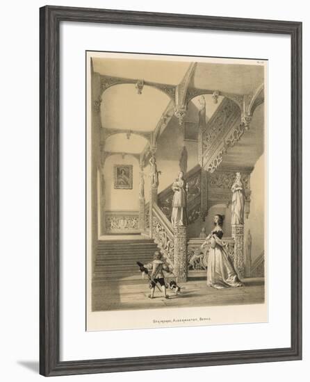 Staircase, Aldermaston, Berks-Joseph Nash-Framed Giclee Print