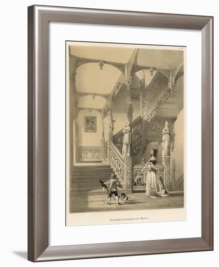 Staircase, Aldermaston, Berks-Joseph Nash-Framed Giclee Print