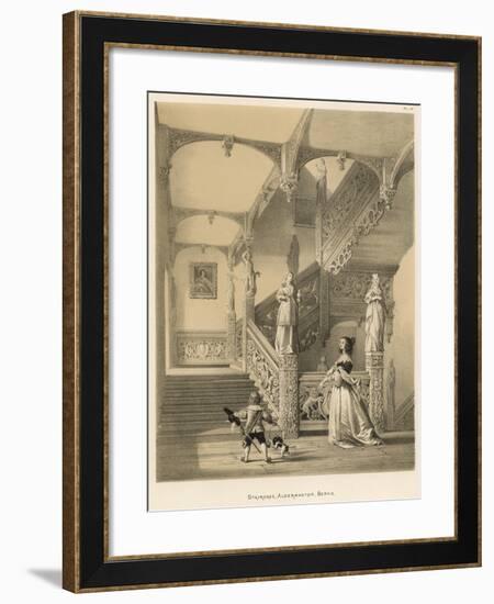 Staircase, Aldermaston, Berks-Joseph Nash-Framed Giclee Print