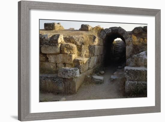 Staircase and Archway, Theatre of Eretria, Greece.-null-Framed Giclee Print